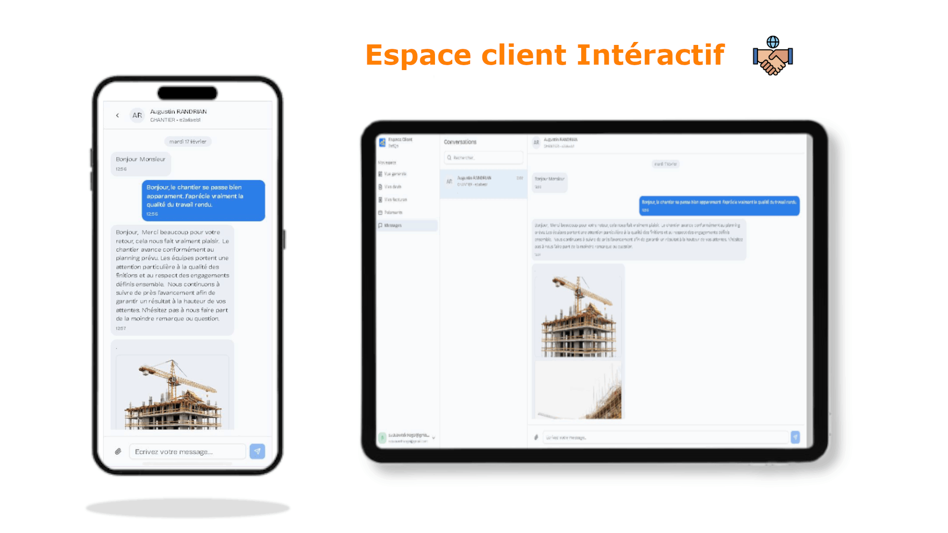 Espace client interactif