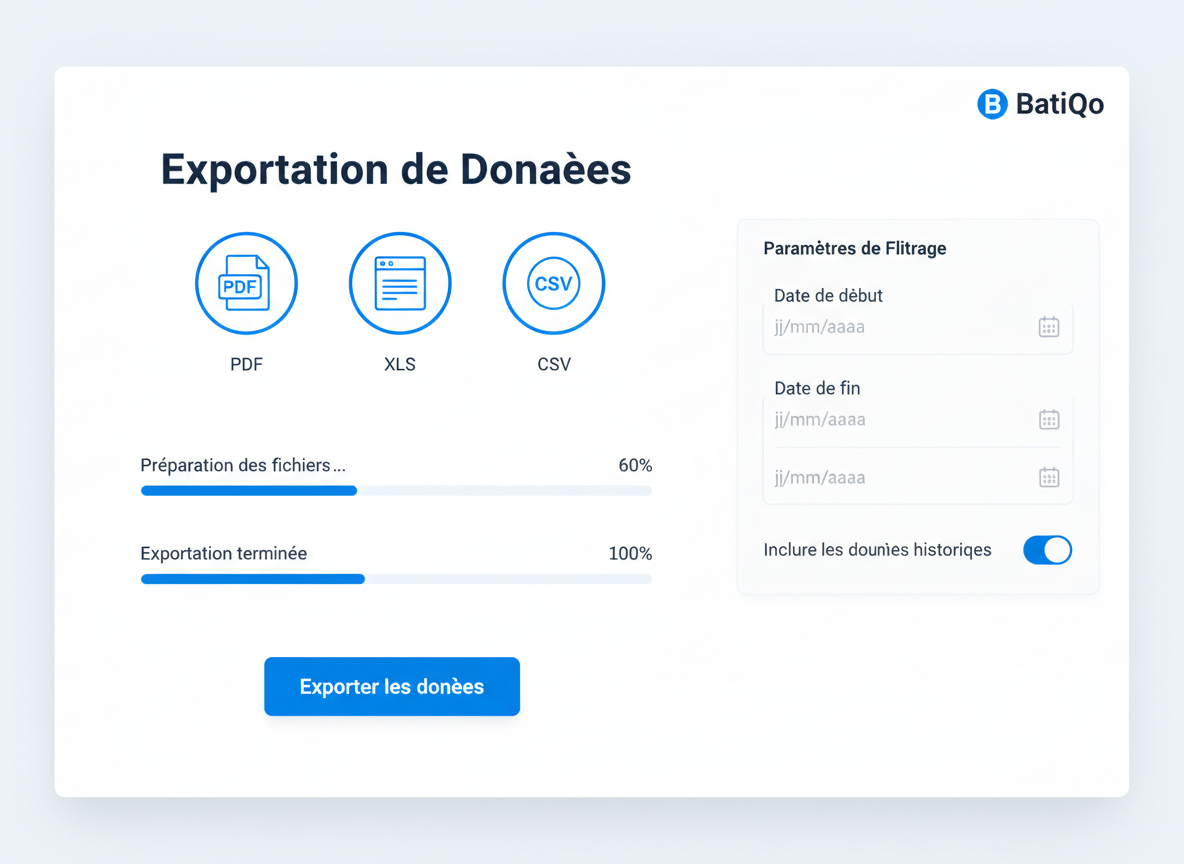 Export comptable